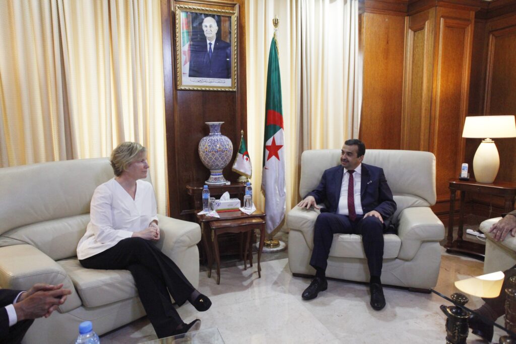 Une délégation des sociétés allemandes Winterschal Dia et VNG chez Mohamed Arkab